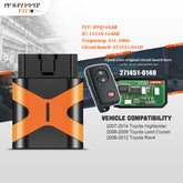 Extra-Partss OBD DIY Programmer and Smart Remote Car Key Bundles for Toyota HYQ14AAB 271451-0140 Board fits RAV4 2008 2009 2010 2011 2012 2013 2014