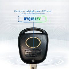 Extra-Partss Remote Car Key Fob Replacement for Lexus HYQ1512V 89785-50031 fits 2002 2003 2004 2005 IS300 GS430