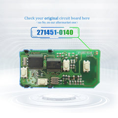 Lots of 10 Smart Car Key Fob Replacement for Lexus ES350 GS300 GS350 GS430 GS450h GS460 IS250 IS350 LS600h Proximity 4 Button Remote HYQ14AAB 271451-0140