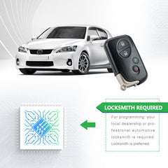 Lots of 5 Smart Car Key Fob Replacement for Lexus RX350 RX450H GX460 CT200H fits 2010 2011 2012 2013 2014 2015 Proximity 4 Button Remote HYQ14ACX 271451-5290