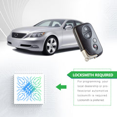 Lots of 5 Smart Car Key Fob Replacement for Lexus IS250 IS350 ES350 GS350 GS460 LS460 fits 2009 2010 2011 2012 Proximity 4 Button Remote HYQ14AAB 3370 E Board