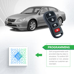 Extra-Partss Keyless Entry Remote Car Key Fob Replacement for Nissan Infiniti KBRASTU15 CWTWB1U821 4 Button 315Mhz