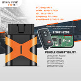 Extra-Partss OBD DIY Programmer and Smart Remote Car Key Bundles for Toyota HYQ14ACX 271451-5290 Board fits 2010 2011 2012 2013 2014 2015 Prius