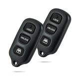 Key Fob Keyless Entry Remote fits 1999-2009 Toyota 4Runner / 2001-2007 Sequoia (HYQ12BBX w/Panic, Set of 2)