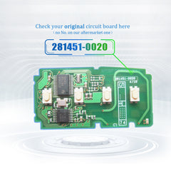 Lots of 5 Smart Car Key Fob Replacement for Toyota Camry Corolla Avalon fits 2014 2015 2016 2017 Proximity 4 Button Remote HYQ14FBA 89904-06140 0020 'G' Board