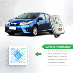 Lots of 5 Smart Car Key Fob Replacement for Toyota Camry Corolla Avalon Smart Remote HYQ14AAB 0140