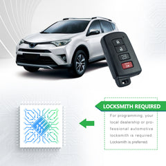 Lots of 5 Smart Car Key Fob Replacement for Toyota RAV4 fits 2013 2014 2015 2016 2017 2018 Proximity 4 Button Remote HYQ14FBA 0020 'G' Board