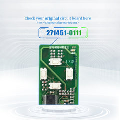 Extra-Partss Smart Car Key Fob Replacement for Toyota Avalon fits 2005 2006 Proximity 4 Button Remote HYQ14AAF 271451-0111 Board