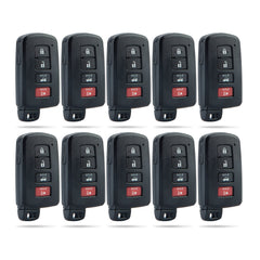 Lots of 10 Smart Car Key Fob Replacement for Toyota Camry Corolla Avalon fits 2014 2015 2016 2017 Proximity 4 Button Remote HYQ14FBA 89904-06140 0020 'G' Board