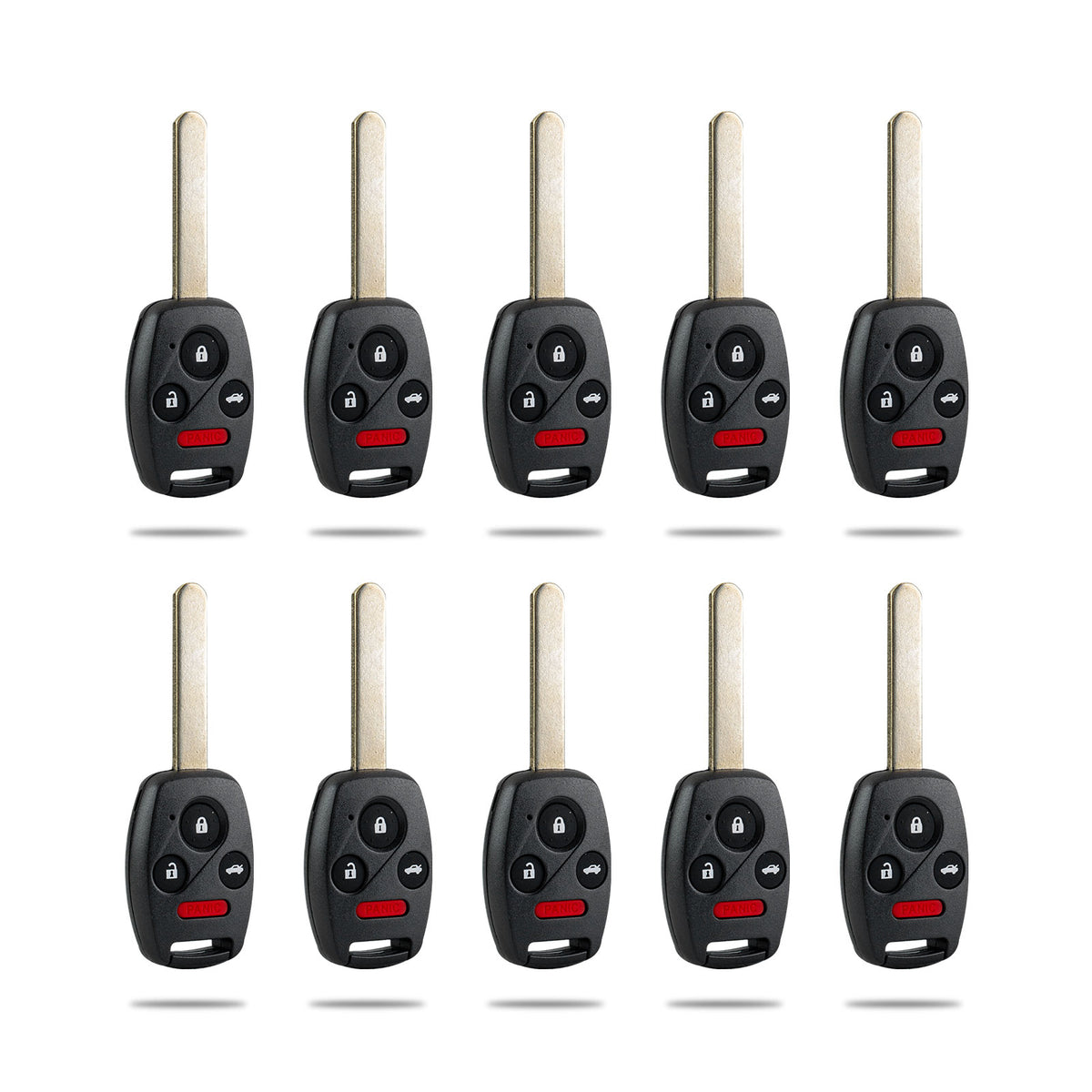 Lots of 10 Extra-Partss Remote Car Key Fob Replacement for Honda N5F-S0084A fits 2006 2007 2008 2009 2010 2011 Civic EX SI