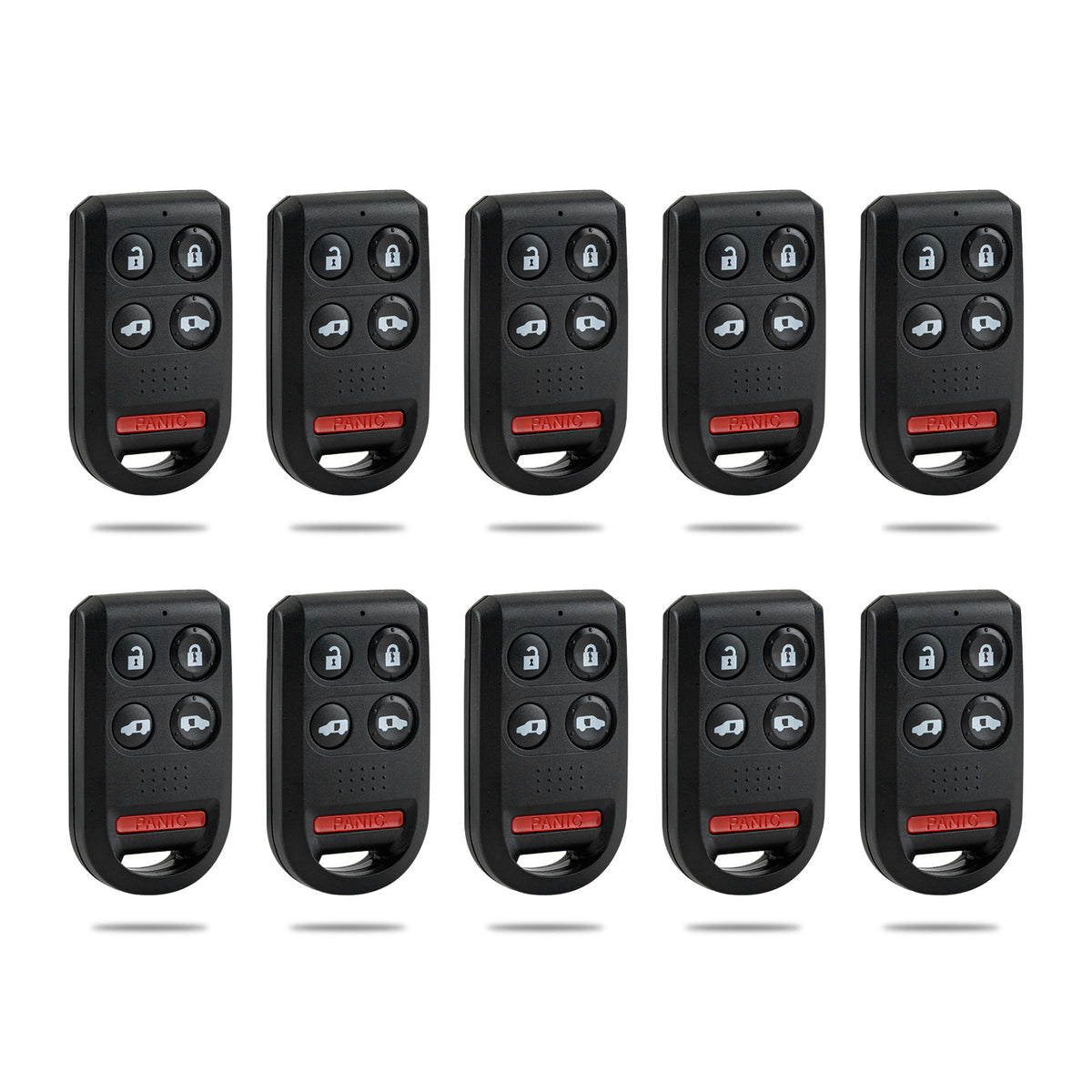 Lots of 10 Remote Car Key Fob Replacement for Honda OUCG8D-399H-A fits 2005 2006 2007 2008 2009 2010 Odyssey 5 Button