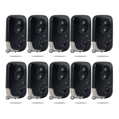 Lots of 10 Smart Car Key Fob Replacement for Lexus RX350 RX450H GX460 CT200H fits 2010 2011 2012 2013 2014 2015 Proximity 4 Button Remote HYQ14ACX 271451-5290