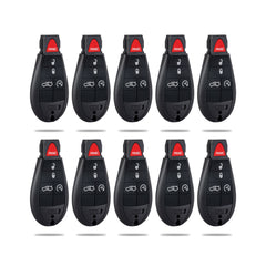 Lots of 10 Extra-Partss Remote Car Key Fob Replacement for Dodge IYZ-C01C or M3N5WY783X fits 2008 2009 2010 2011 2012 2013 Durango 5 Button