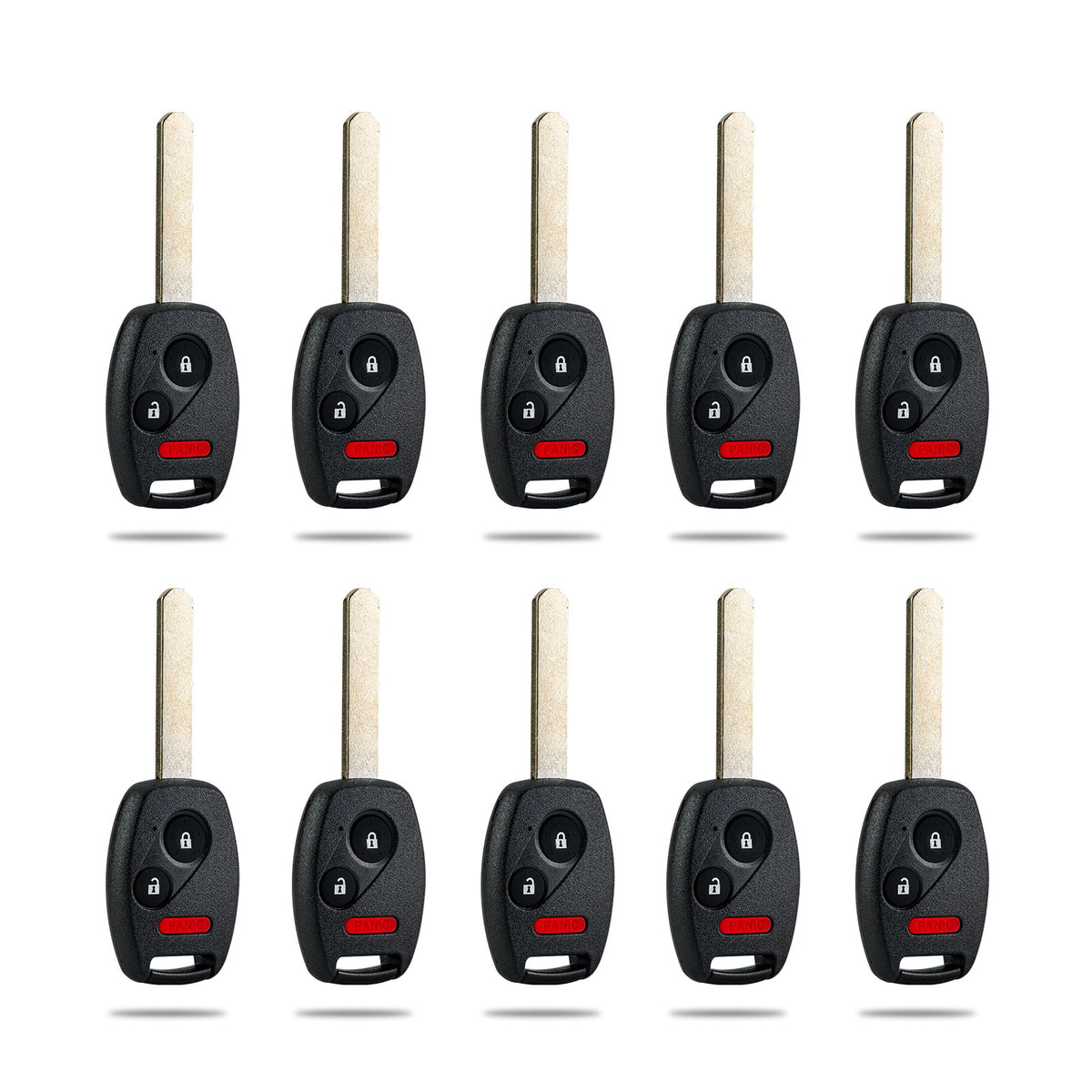 Lots of 10 Remote Car Key Fob Replacement for 2007 2008 2009 Honda Fit OUCG8D-380H-A