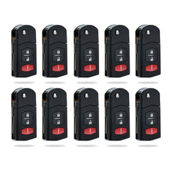 Lots of 10 Remote Car Key Fob Replacement for KPU41788 fits 2005 2006 2007 2008 2009 2010 Mazda 6