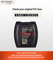 Extra-Partss Simple Key Replacement Kit for Honda KR55WK49308 fits Accord 4 Doors Sedan 2008 2009 2010 2011 2012