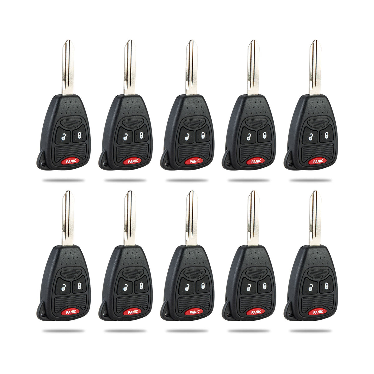 Lots of 10 Remote Car Key Fob Replacement for Dodge OHT692427AA M3N5WY72XX fits 2004 2005 2006 2007 2008 Durango