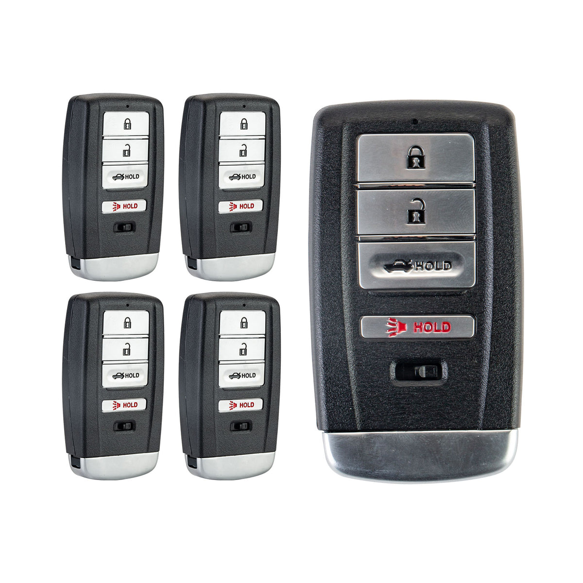 Lots of 5 Extra-Partss Remote Car Key Fob Replacement for Acura KR5V1X fits 2016-2018 ILX RLX 2015-2017 TLX