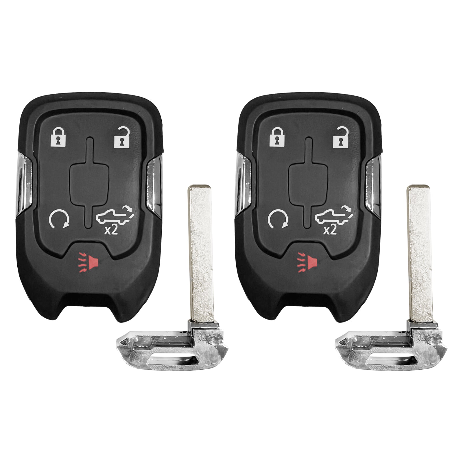 Extra-Partss Car Key Fob Replacement for GMC Sierra Chevy Silverado with Tailgate Smart Remote HYQ1ES 13522854 13522904