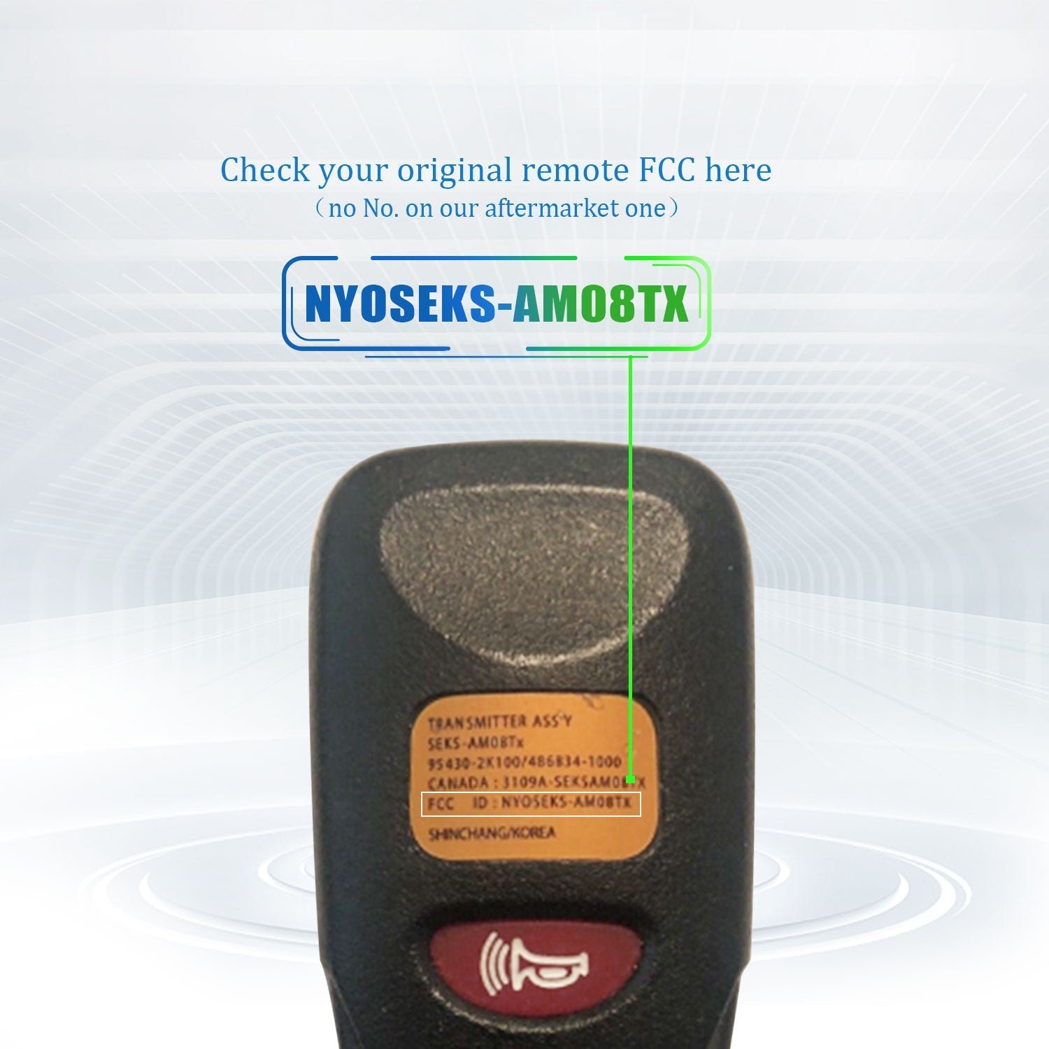 Lots of 10 Remote Car Key Fob Replacement for Kia NYOSEKS-AM08TX fits 2010 2011 2012 2013 Soul