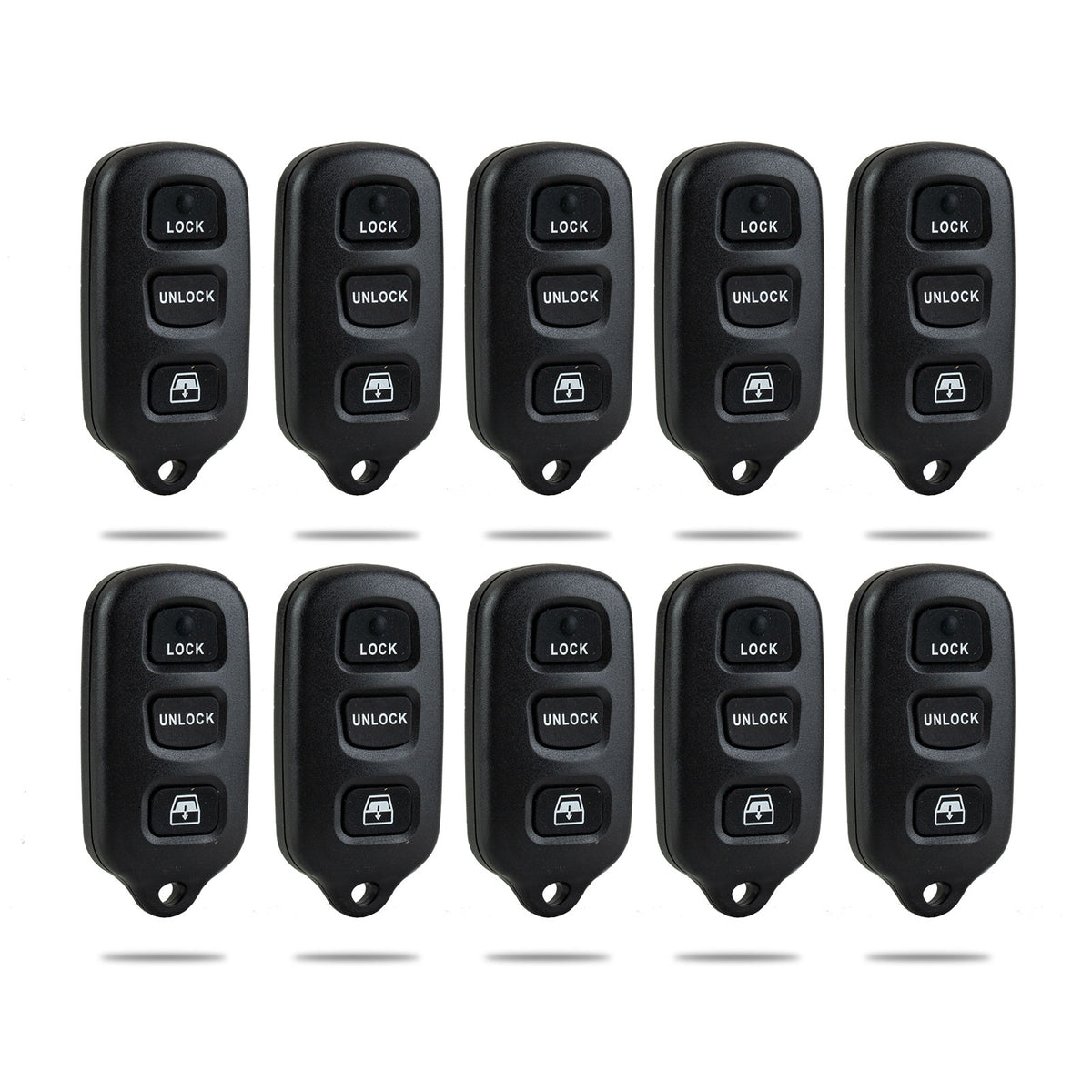Lots of 10 Remote Car Key Fob Replacement for Toyota HYQ12BBX HYQ12BAN HYQ1512Y fits 2001 2002 2003 2004 2005 2006 2007 2008 Sequoia