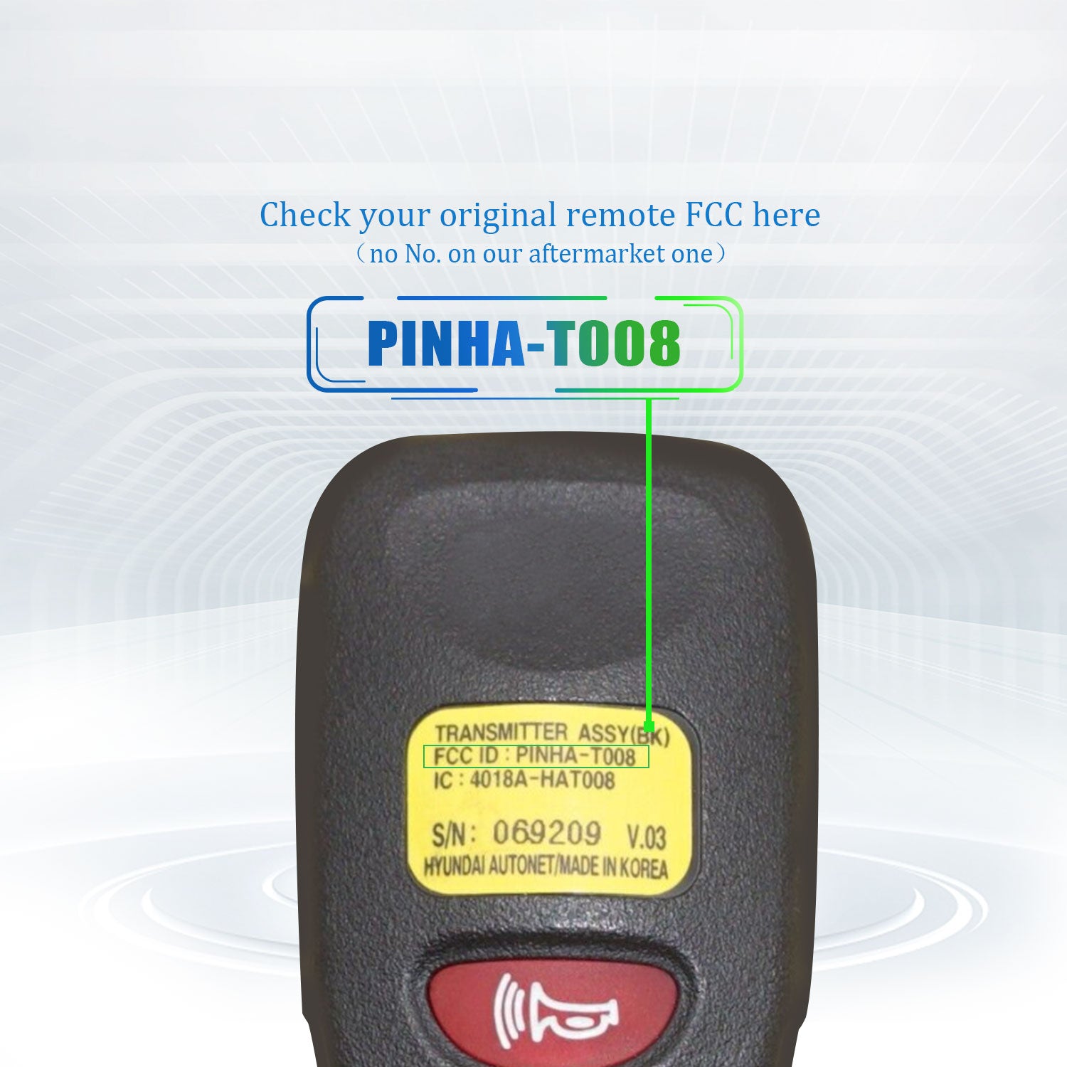 Extra-Partss Remote Car Key Fob Replacement for 2010 2011 2012 2013 2014 Kia Forte PINHA-T008