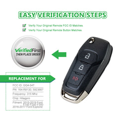 Lots of 10 Extra-Partss Remote Car Key Fob Replacement for Ford N5F-A08TAA 164-R8130 fits 2015 2016 2017 2018 2019 F150 F250 F350