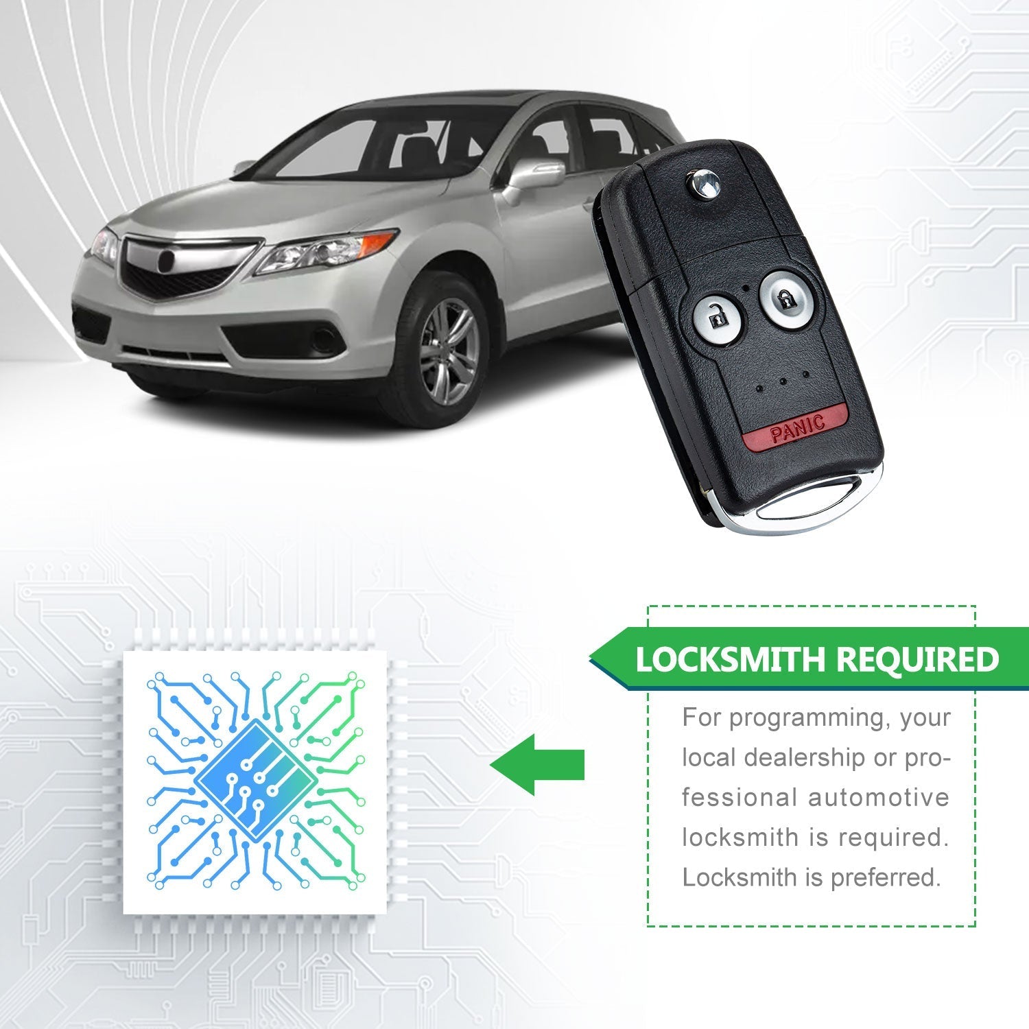 Lots of 10 Remote Car Key Fob Replacement for N5F0602A1A fits 2007 2008 2009 2010 2011 2012 2013 Acura RDX MDX
