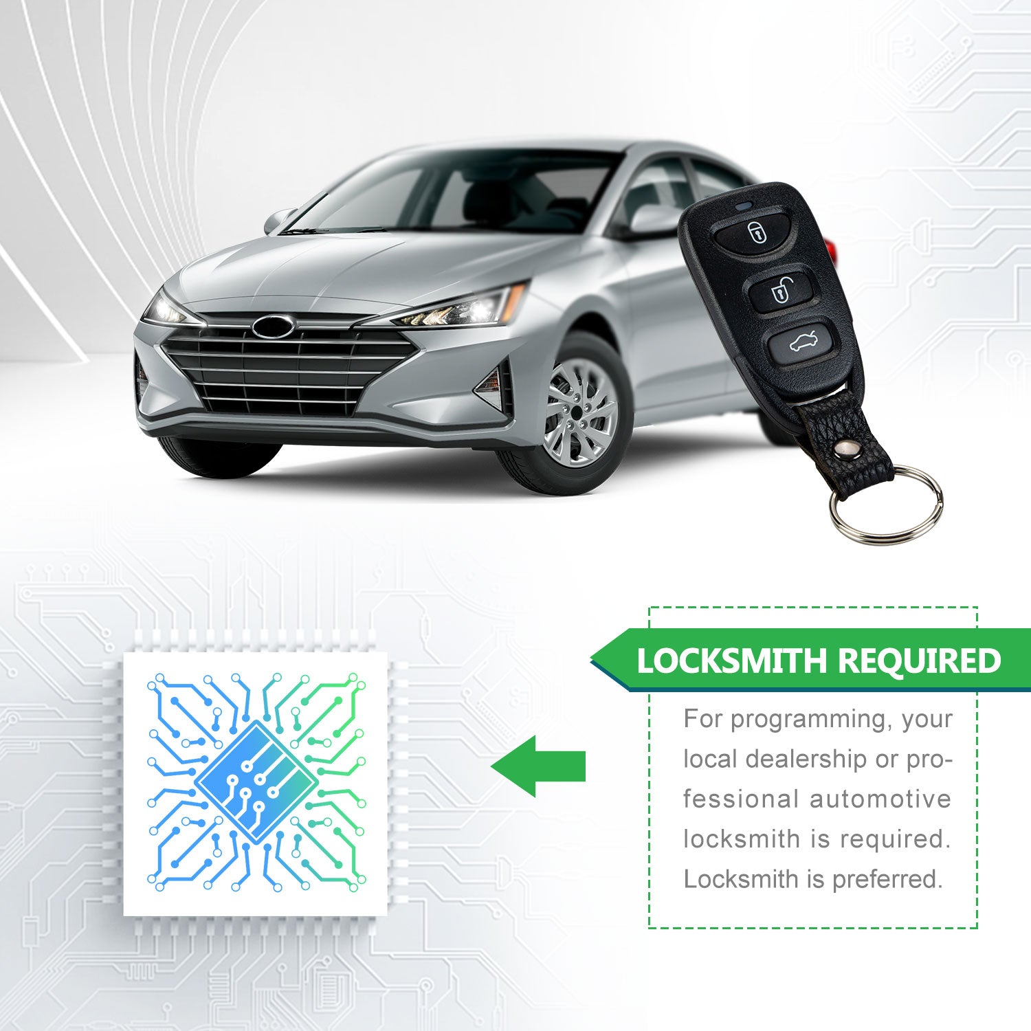 Extra-Partss Remote Car Key Fob Replacement for Hyundai OSLOKA-423T fits 2016 2017 2018 2019 2020 Elantra SE SEL