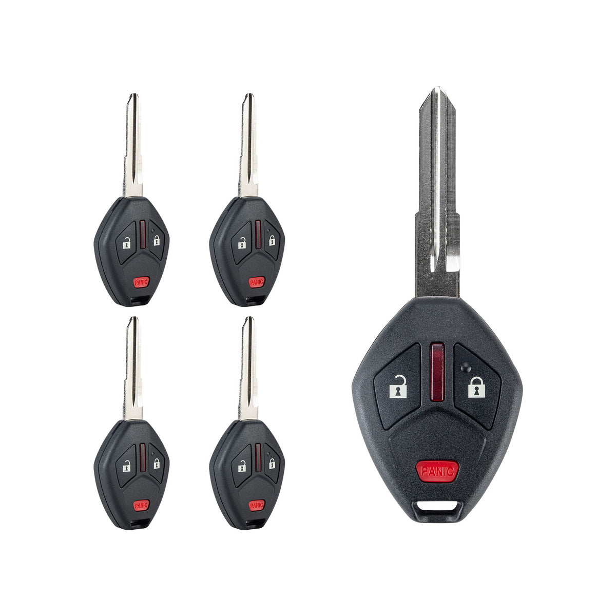 Lots of 5 Extra-Partss Car Remote Fob Replacement for Mitsubishi OUCG8D-620M-A Right Blade fits 2007 2008 2009 2010 2011 Endeavor