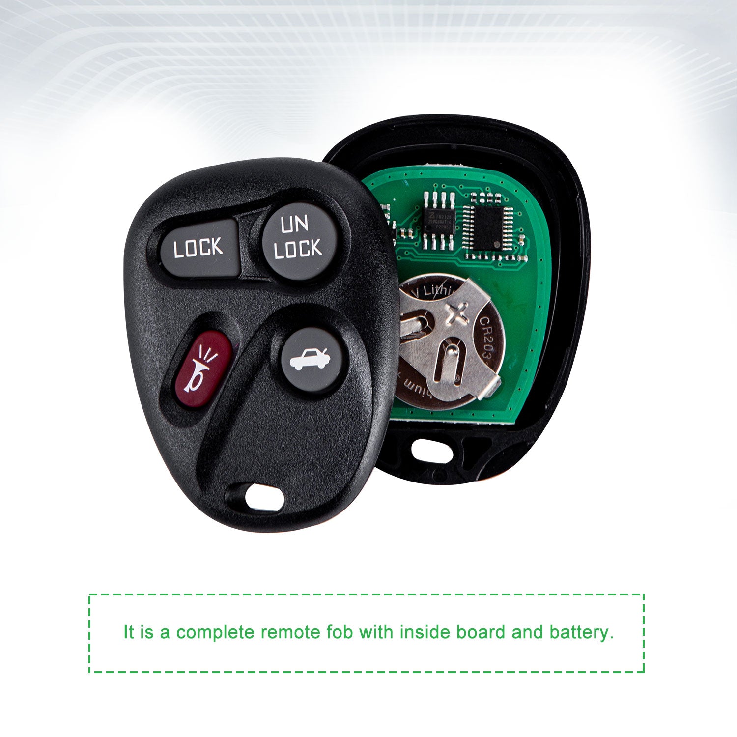 Brand New Aftermarket 4 Button Remote FOB for Select Buick, Cadillac Brand New Aftermarket 4 Button Remote FOB for Select Buick, Cadillac