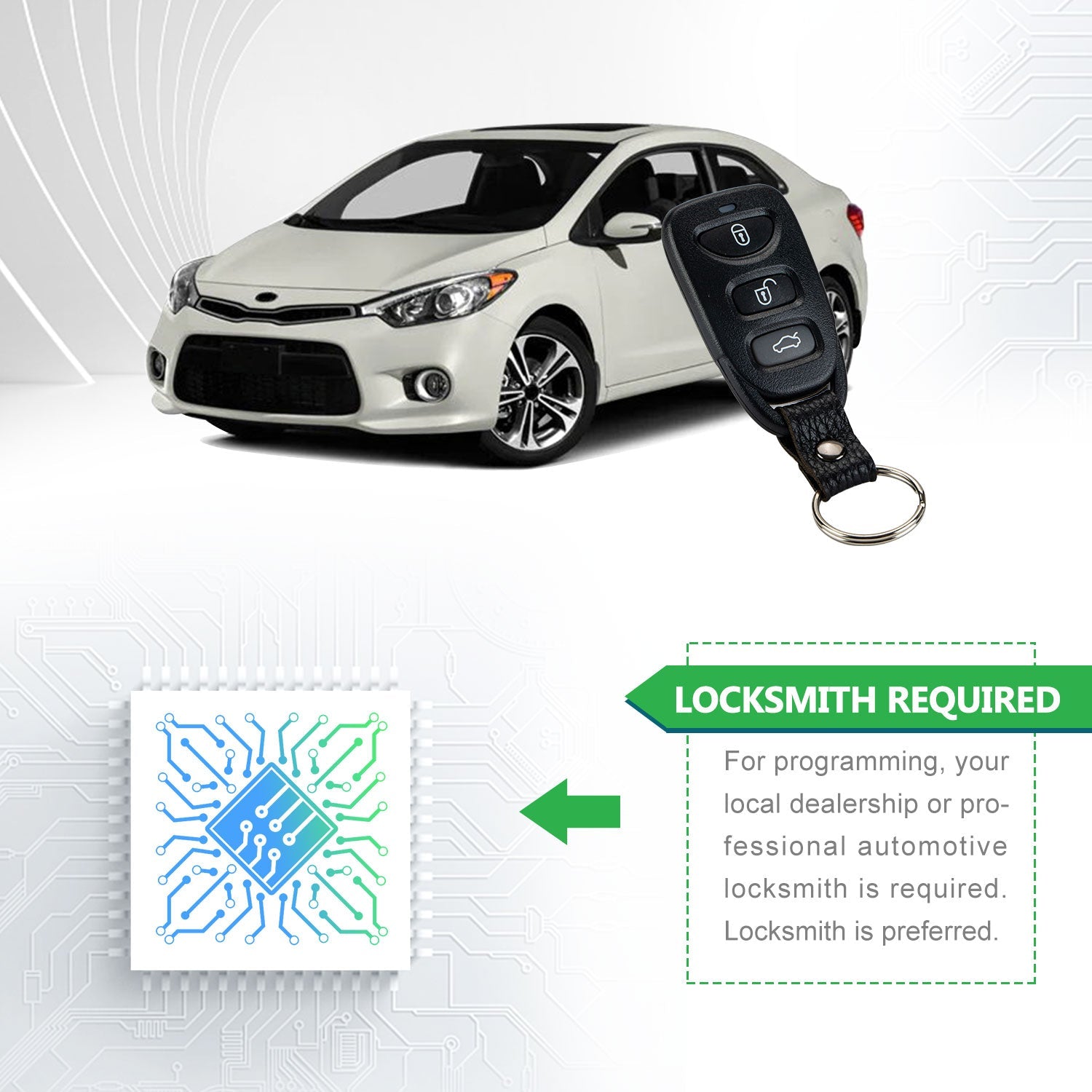 Lots of 10 Remote Car Key Fob Replacement for 2010 2011 2012 2013 2014 Kia Forte PINHA-T008