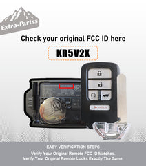 Extra-Partss Simple Key Replacement for Honda CRV CR-V 2017 2018 2019 2020 KR5V2X