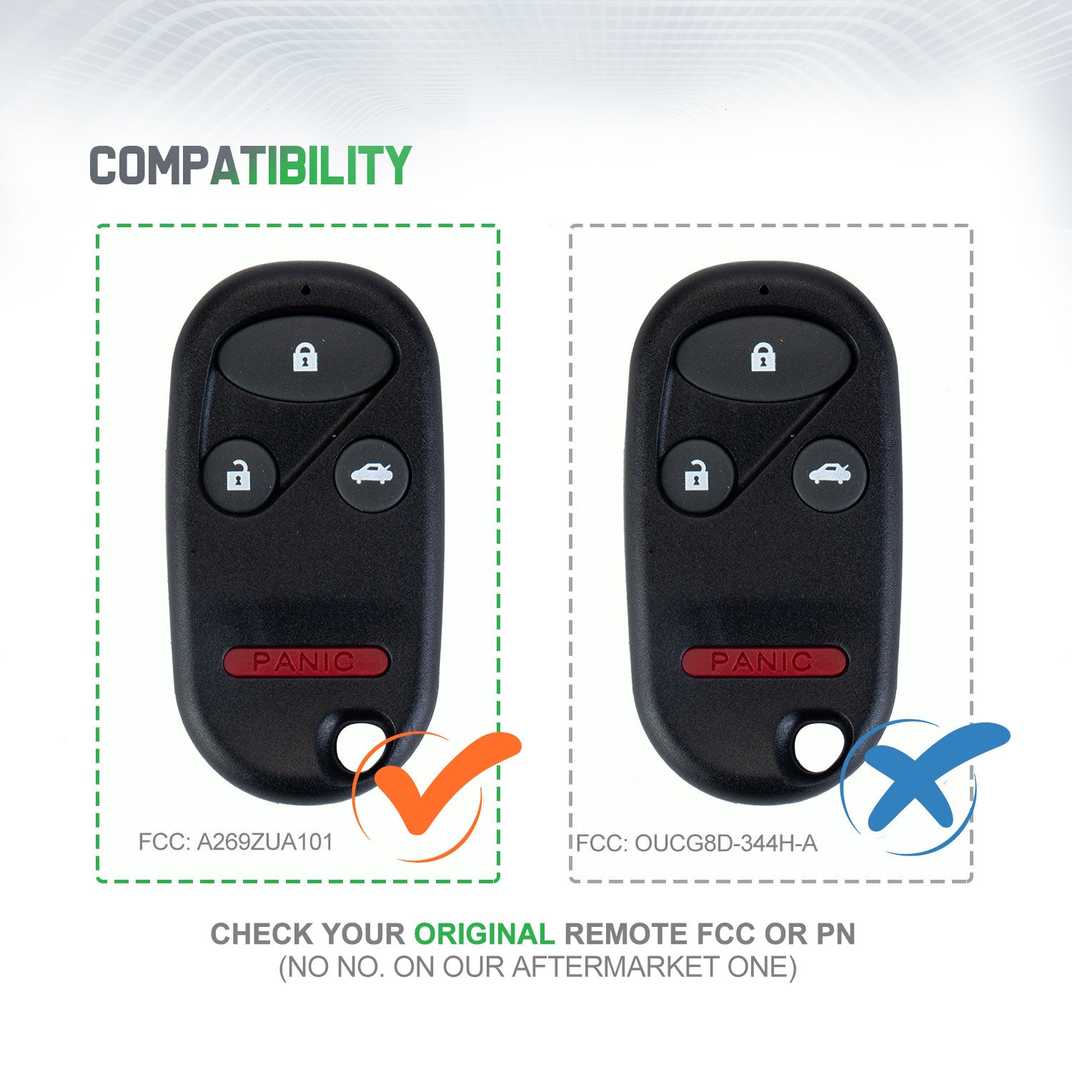 Lots of 10 Remote Car Key Fob Replacement for Honda A269ZUA101 fits 2003 2004 2005 2006 2007 Pilot