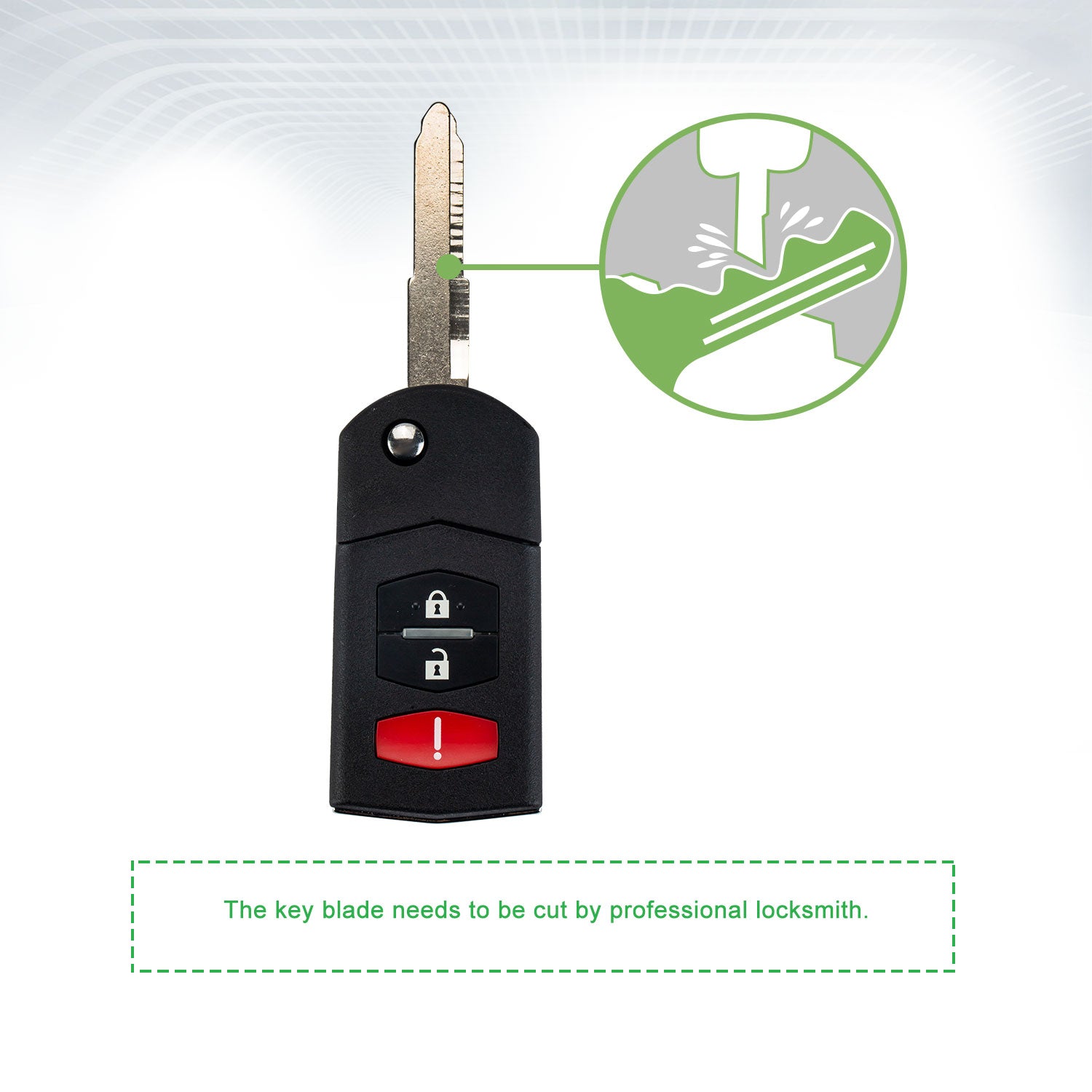 Lots of 10 Remote Car Key Fob Replacement for KPU41788 fits 2005 2006 2007 2008 2009 2010 Mazda 6