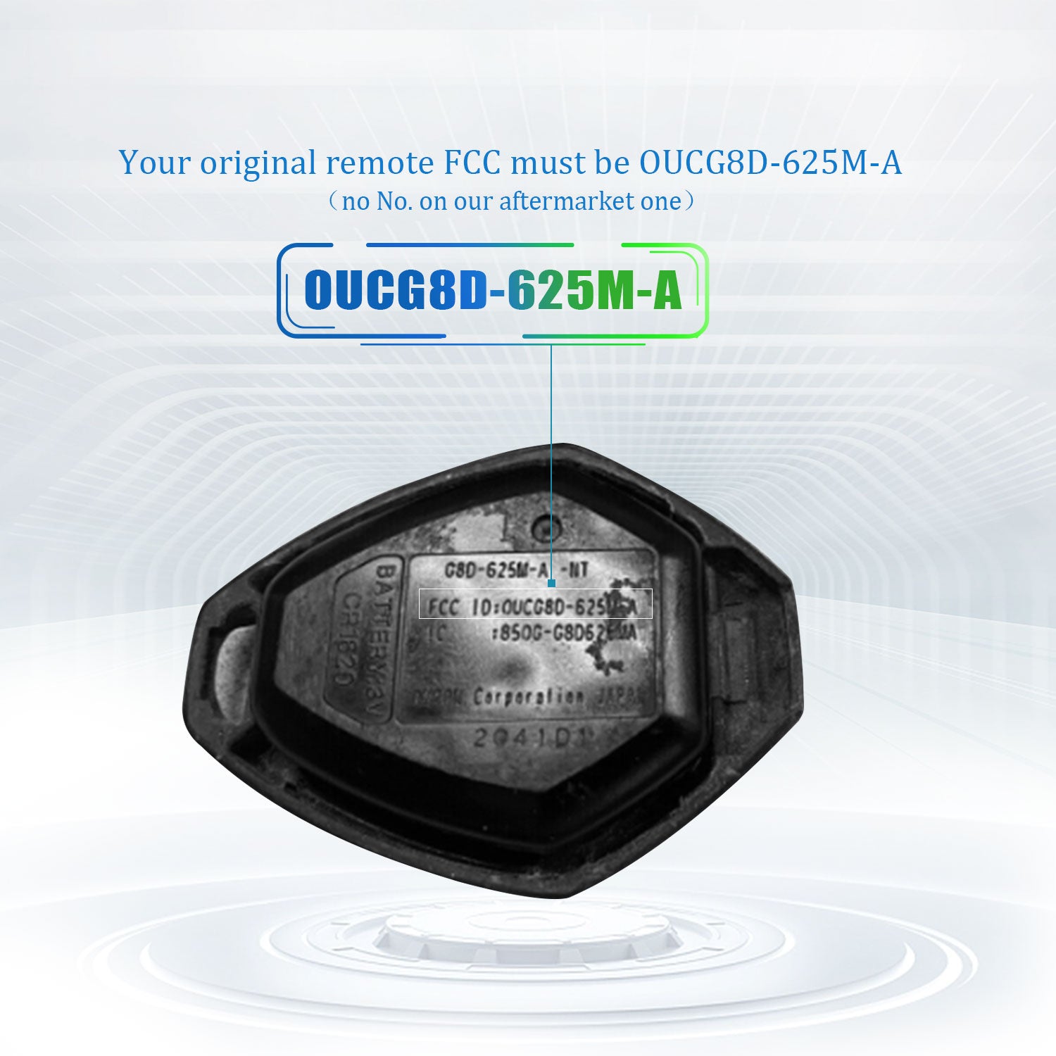 Extra-Partss Car Remote Fob Replacement for Mitsubishi OUCG8D-625M-A 6370A148 fits 2007 2008 2009 2010 2011 2012 2013 2014 2015 2016 Outlander