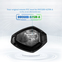 Extra-Partss Car Remote Fob Replacement for Mitsubishi OUCG8D-625M-A 6370A148 fits 2007 2008 2009 2010 2011 2012 2013 2014 2015 2016 Outlander