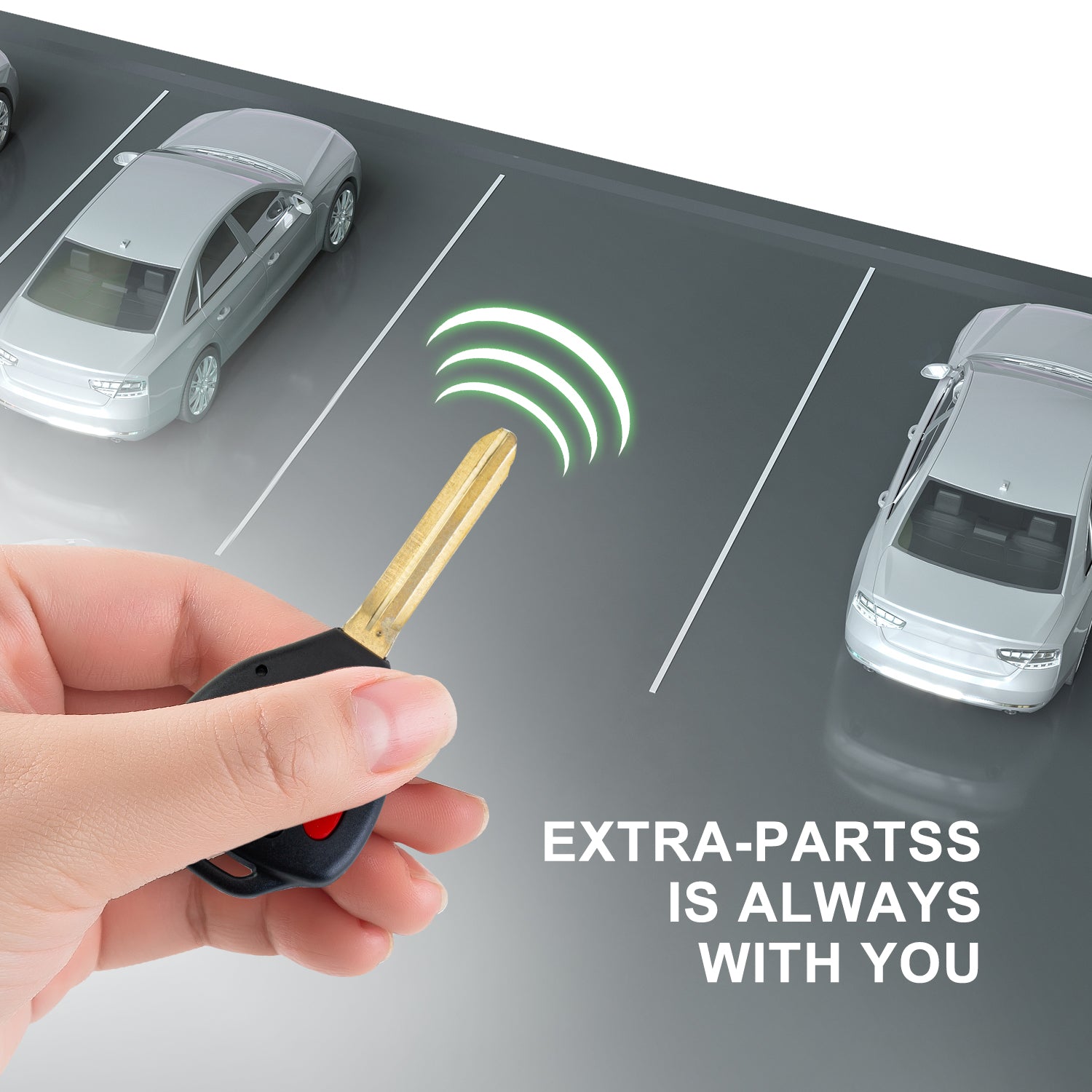 Extra-Partss Keyless Remote Car Key Fob Replacement for Toyota 2006-2010 RAV4/2007-2012 Yaris/2008-2013 Scion XB 3 Buttons HYQ12BBY 89070-42660 89070-42670