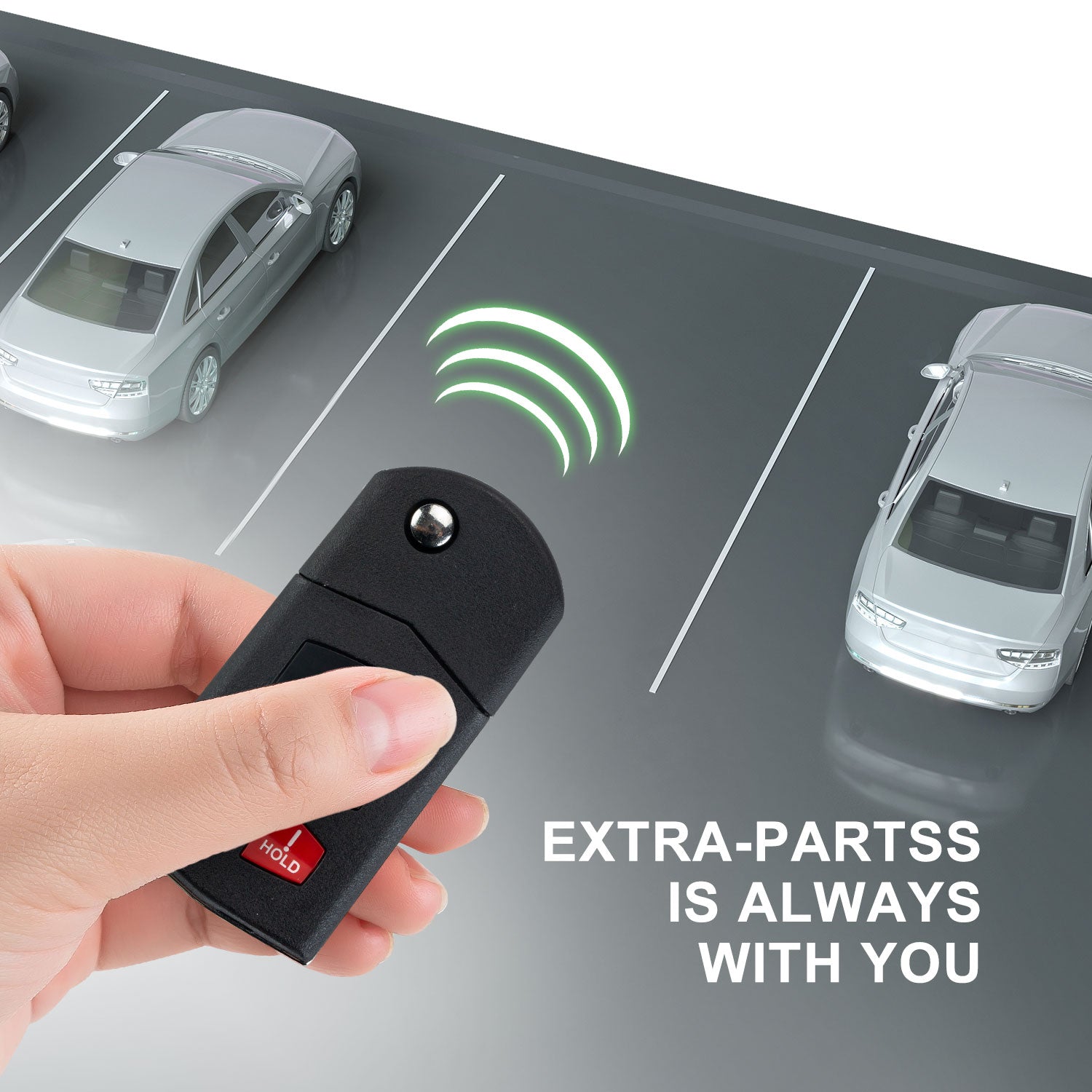Extra-Partss Remote Car Key Fob Replacement for KPU41788 fits 2005 2006 2007 2008 2009 2010 Mazda 6