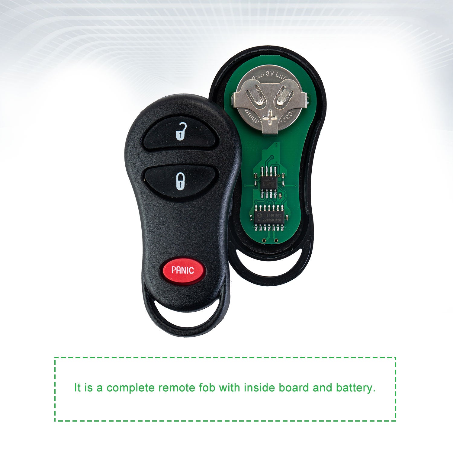 Lots of 5 Remote Car Key Fob Replacement for Dodge GQ43VT17T fits 2002 2003 2004 2005 Ram 1500 2500 3500