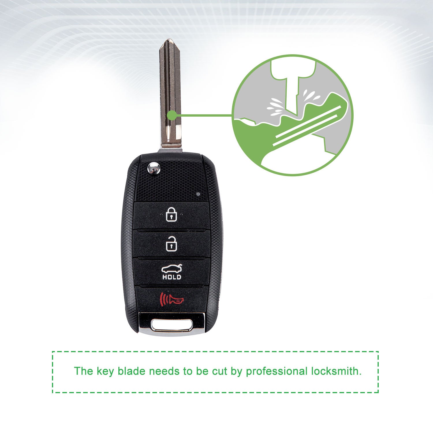 Lots of 10 Remote Car Key Fob Replacement for Kia OSLOKA-870T fits 2014 2015 2016 Forte Koup