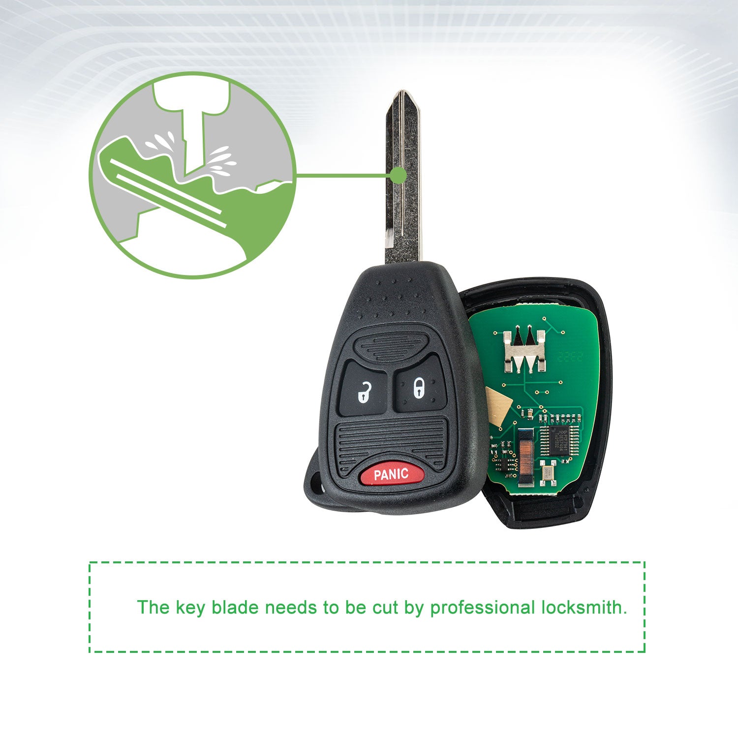 Lots of 10 Remote Car Key Fob Replacement for Dodge OHT692427AA M3N5WY72XX fits 2004 2005 2006 2007 2008 Durango
