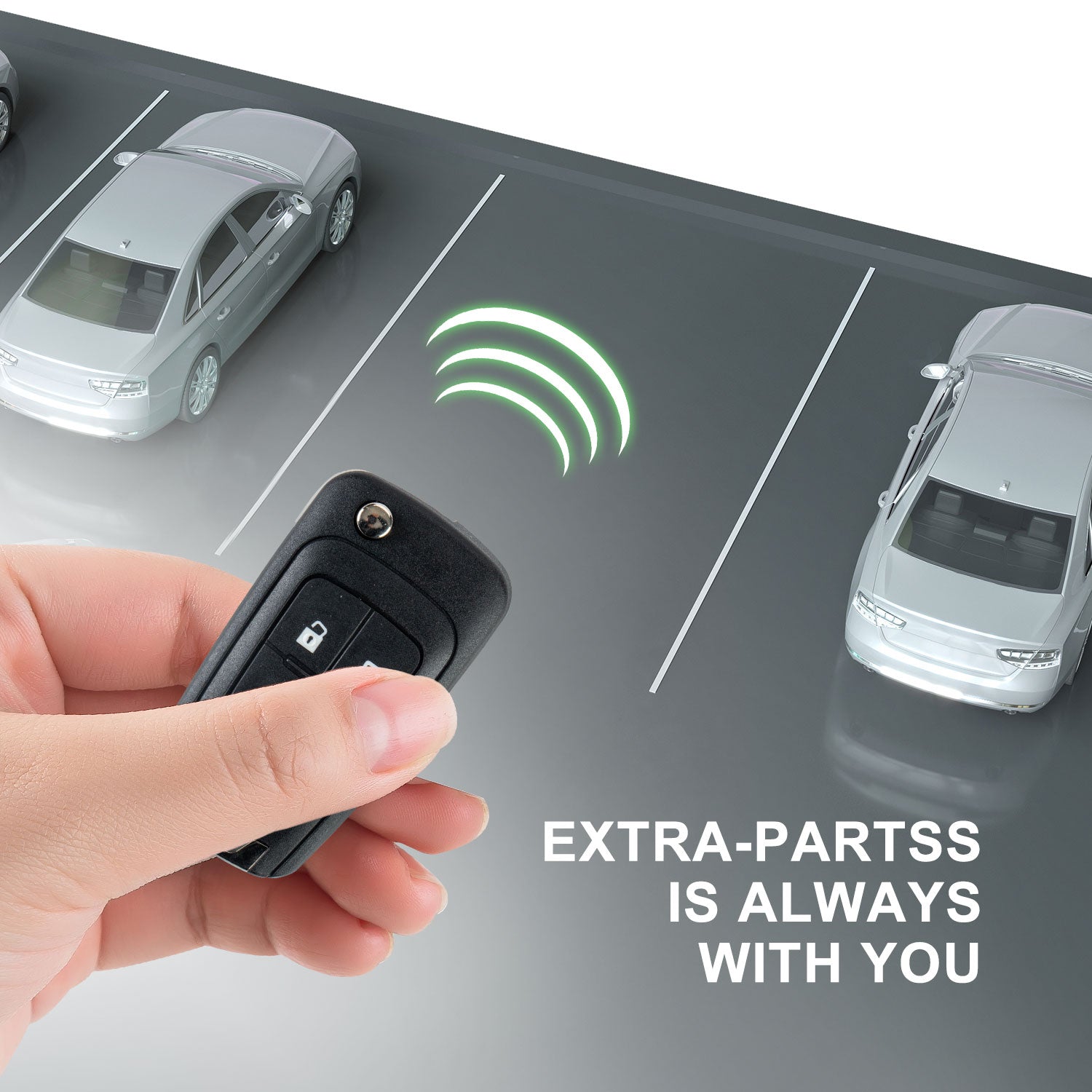 Lots of 5 Extra-Partss Remote Car Key Fob Replacement for Chevy OHT01060512 4-btn fits 2012 2013 2014 2015 2016 2017 Sonic