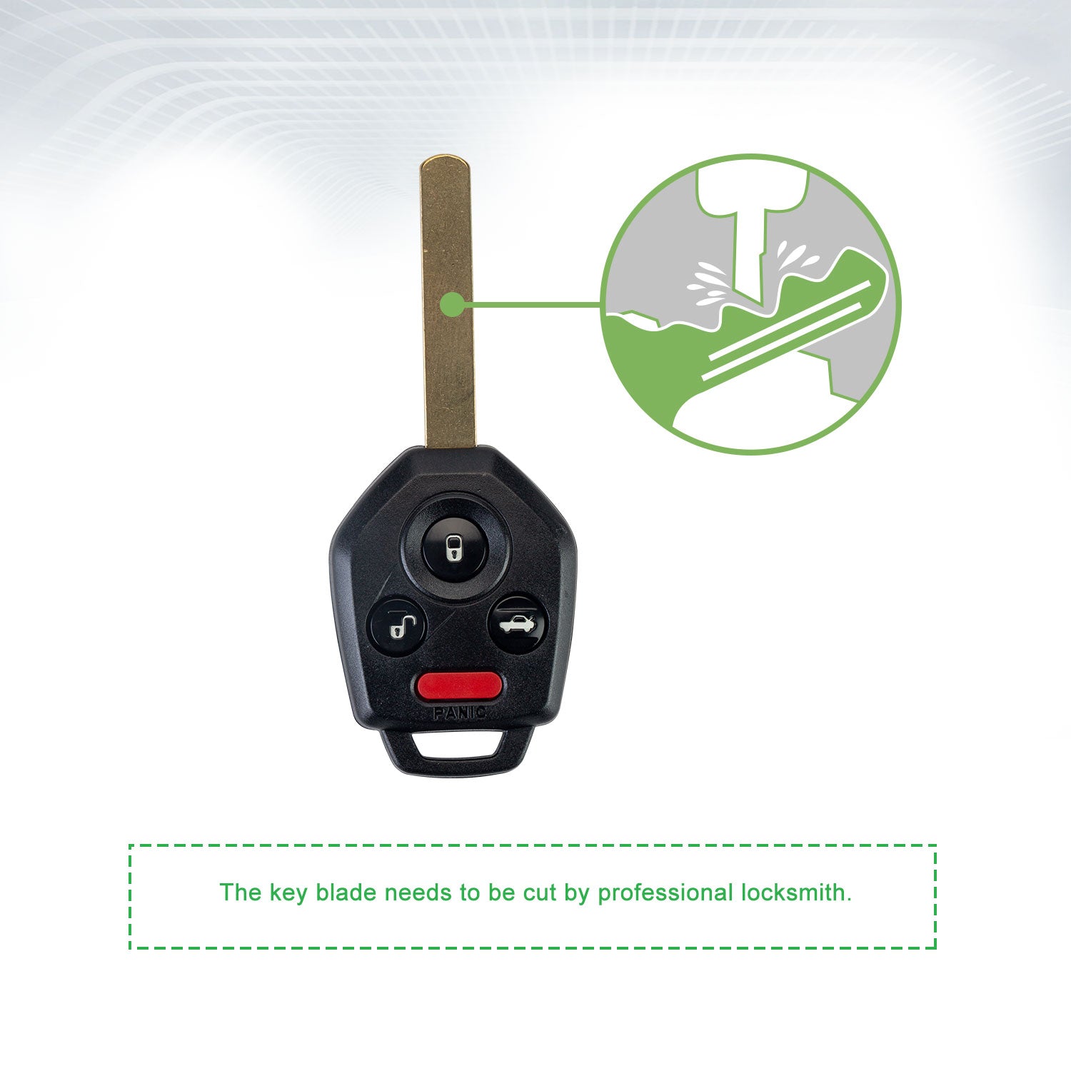 Lots of 5 Extra-Partss Remote Car Key Fob Replacement for Subaru CWTWB1U811  57497-AJ10A fits 2011 2012 2013 2014 Outback Legacy