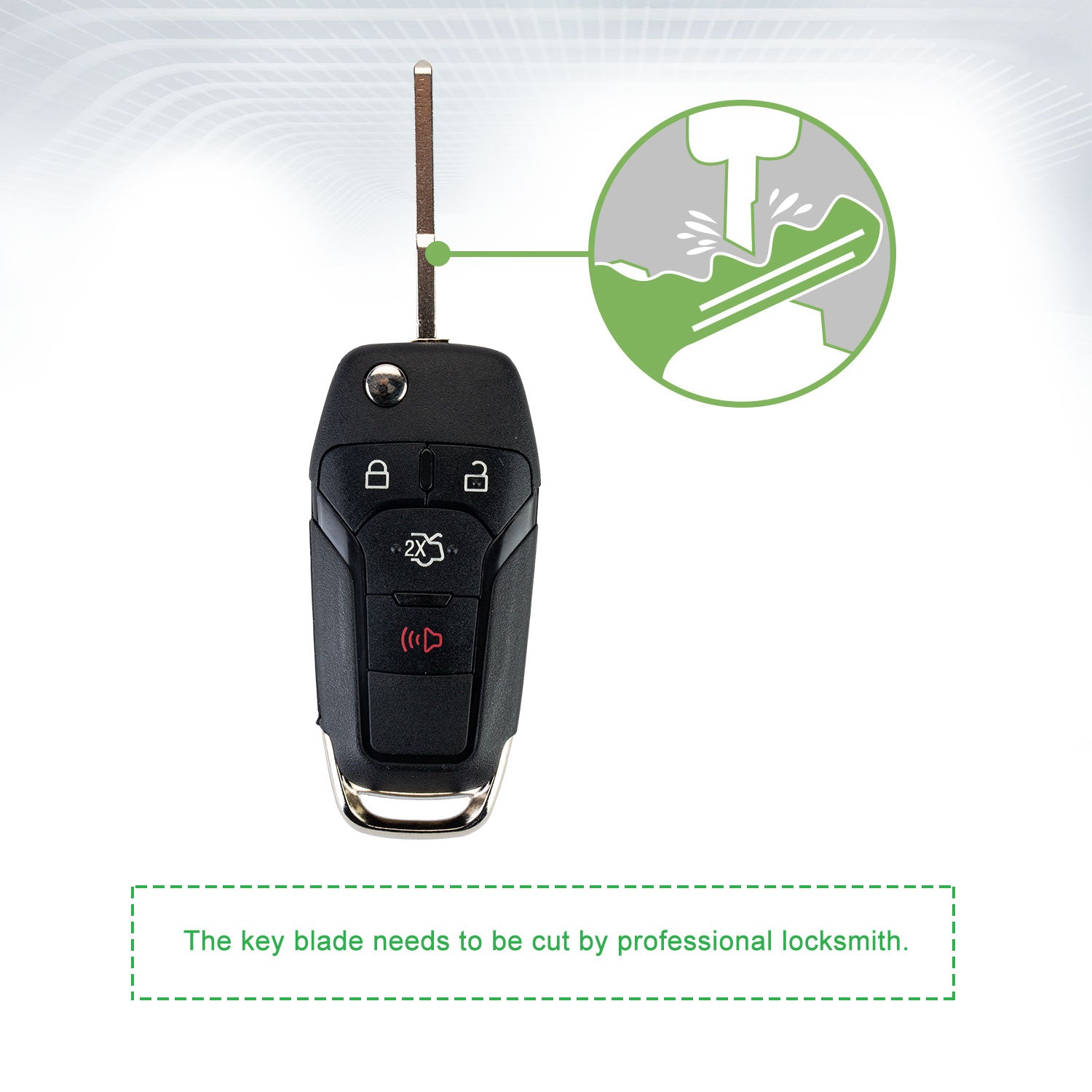 Lots of 10 Extra-Partss Remote Car Key Fob Replacement for Ford N5F-A08TAA fits 2013 2014 2015 2016 Fusion