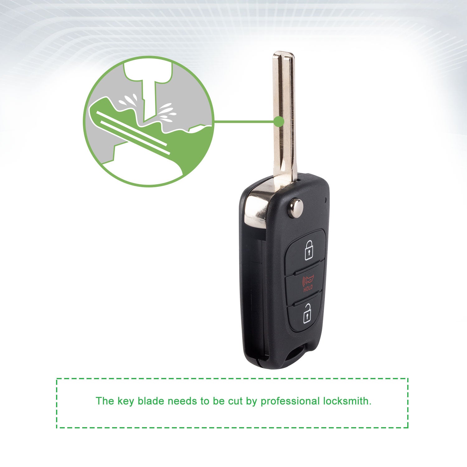 Lots of 10 Extra-Partss Remote Car Key Fob Replacement for Kia NYOSEKSAM11ATX TQ8-RKE-3F02 fits 2012 2013 Sportage with High Security Blade
