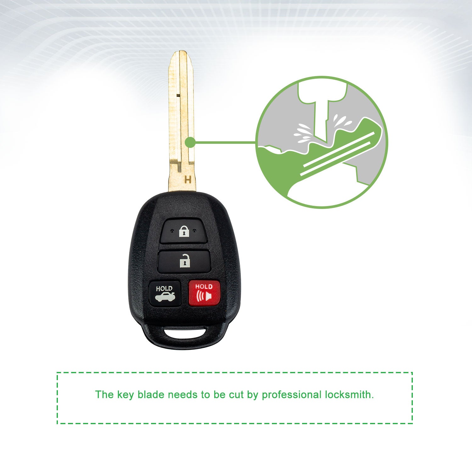 Lots of 5 Remote Car Key Fob Replacement for 2014 2015 2016 2017 Toyota Corolla HYQ12BEL H Chip