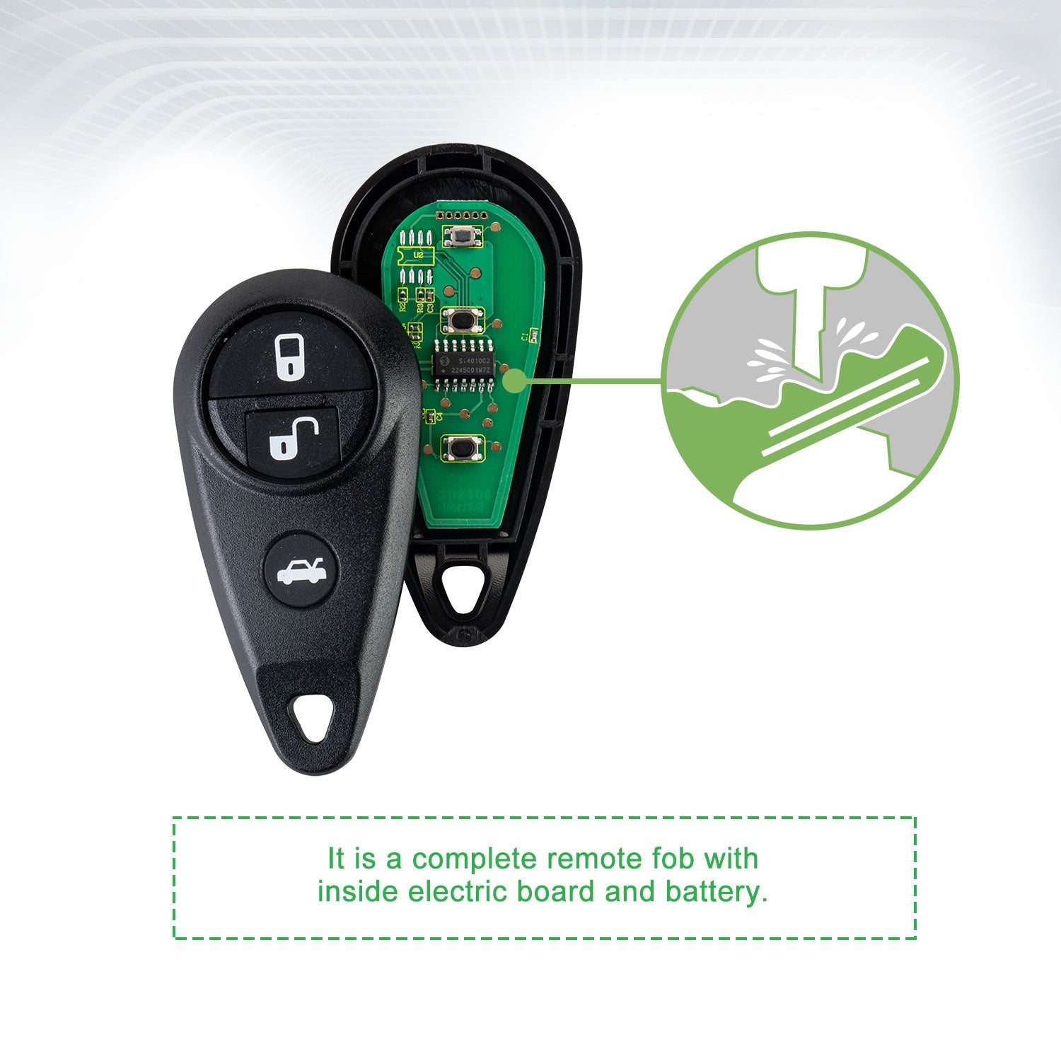 Lots of 5 Extra-Partss Remote Car Key Fob Replacement for Subaru CWTWB1U819 fits 2011 2012 2013 Legacy Outback