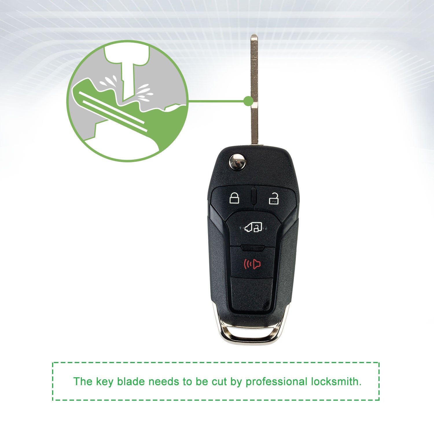 Lots of 5 Extra-Partss Remote Car Key Fob Replacement for Ford N5F-A08TAA 164-R8236 fits 2020 2021 Transit Connect