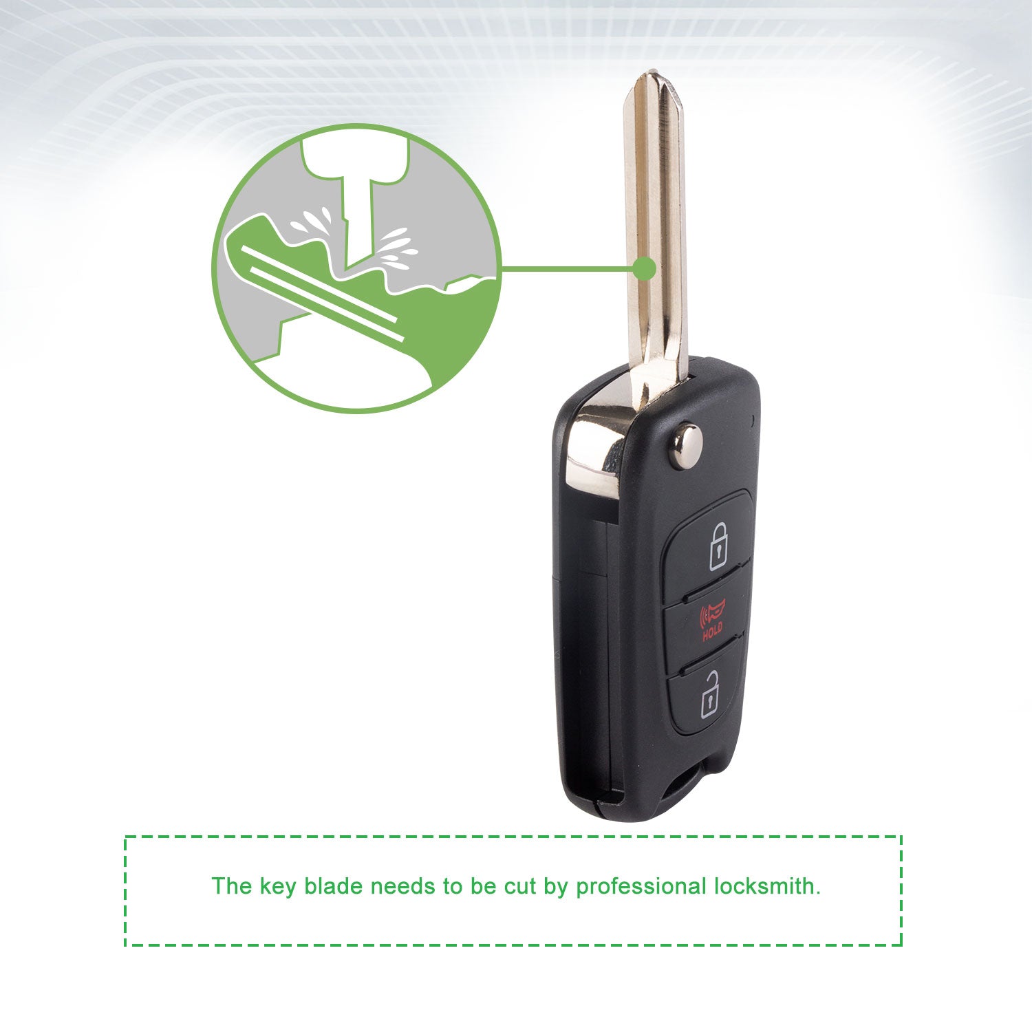Extra-Partss Remote Car Key Fob Replacement for Kia NYOSEKSAM11ATX TQ8-RKE-3F02 fits 2010 2011 2012 2013 Soul